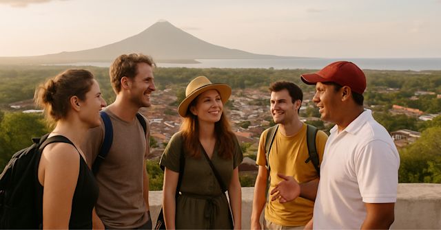 Image of a group of tourists